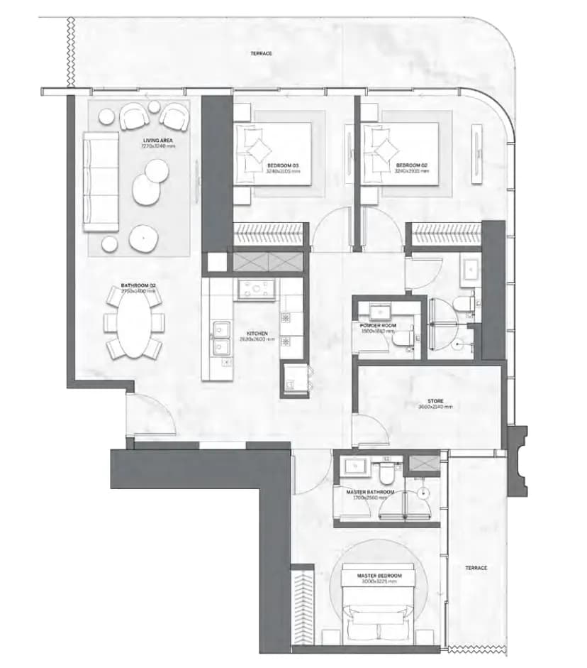 Trump International Hotel and Tower 3 Bedroom
