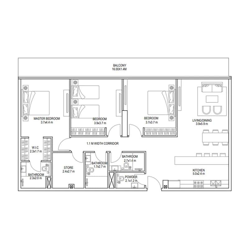 Golf Place 3 Bedroom