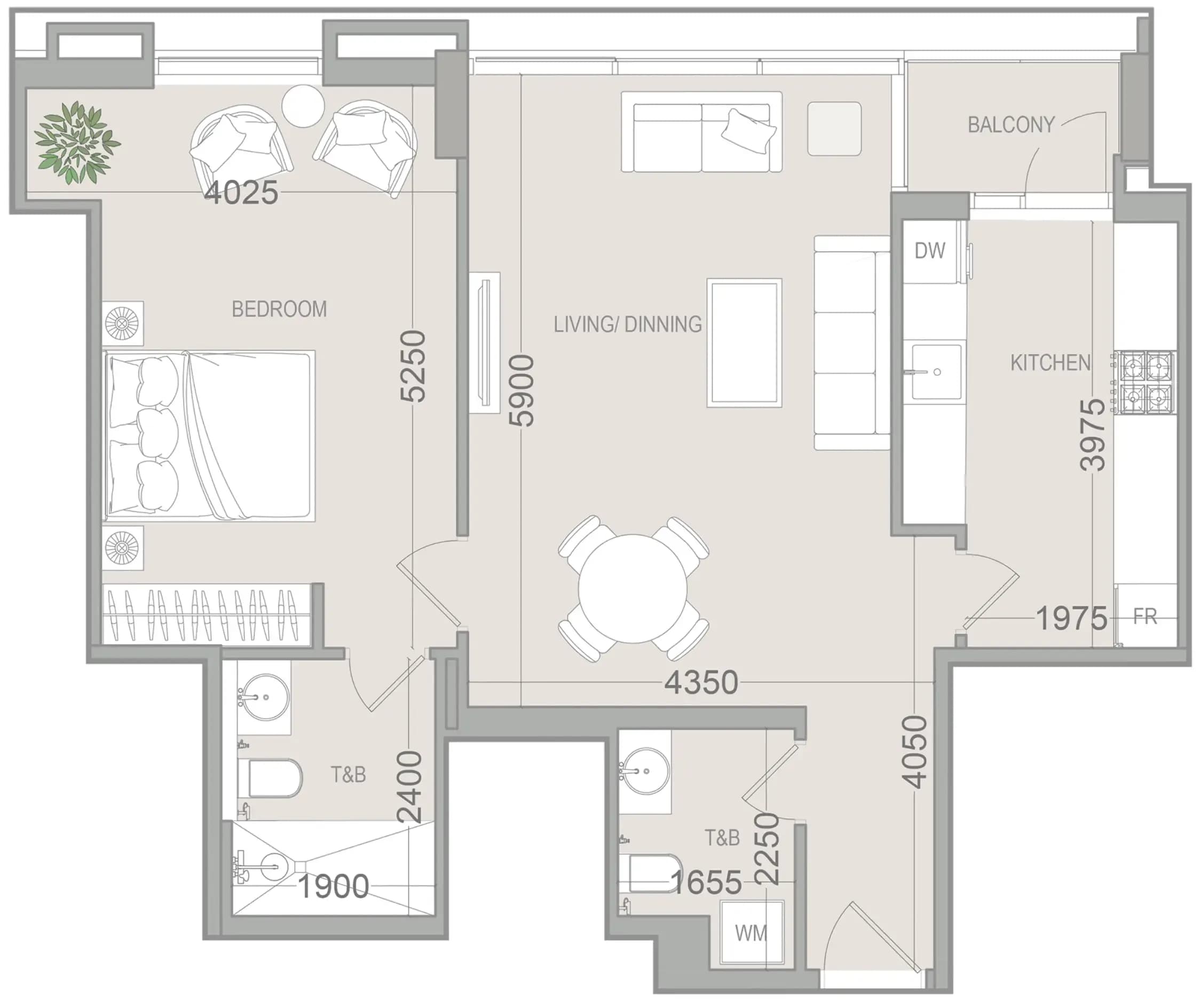 EVERGR1N House 4 1 Bedroom