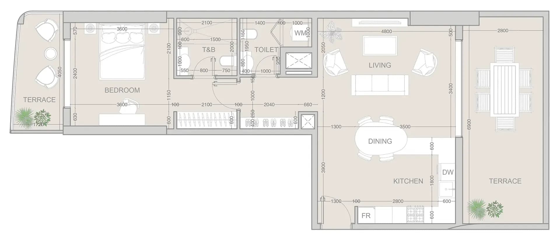 V1VID Tower 1 Bedroom