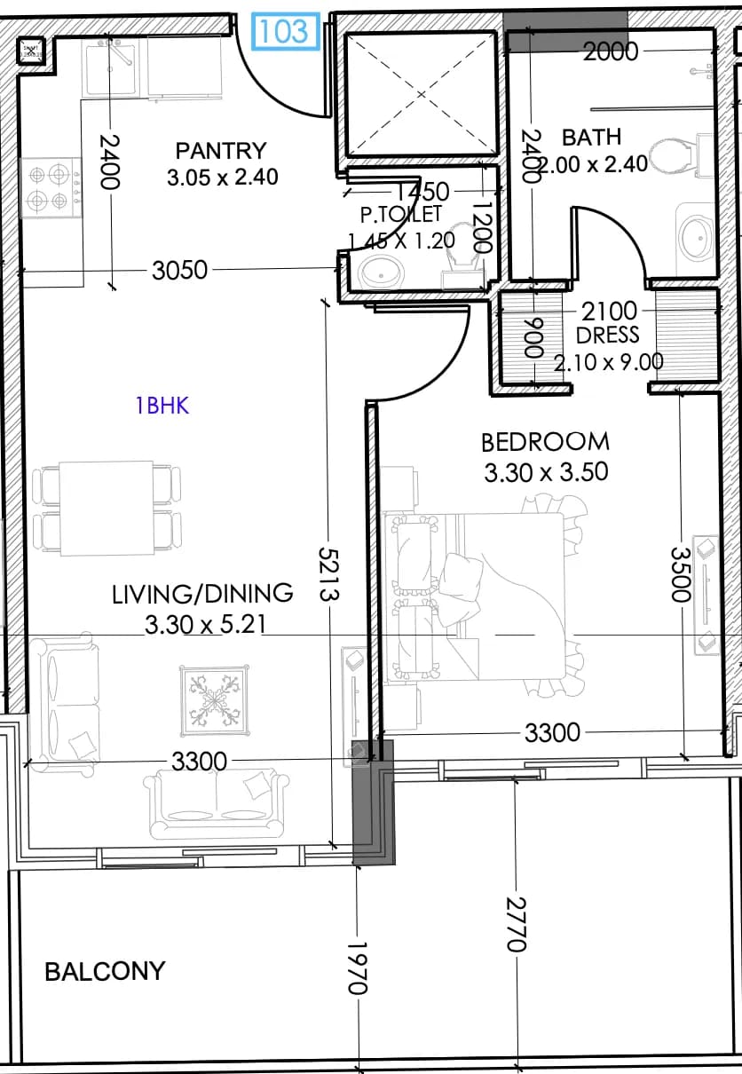 Terra Tower 1 Bedroom