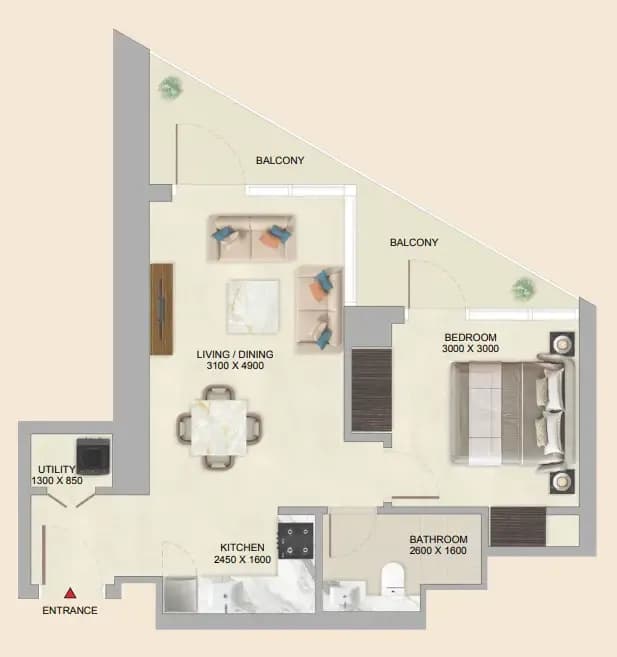 Skyvue Altier 1 Bedroom