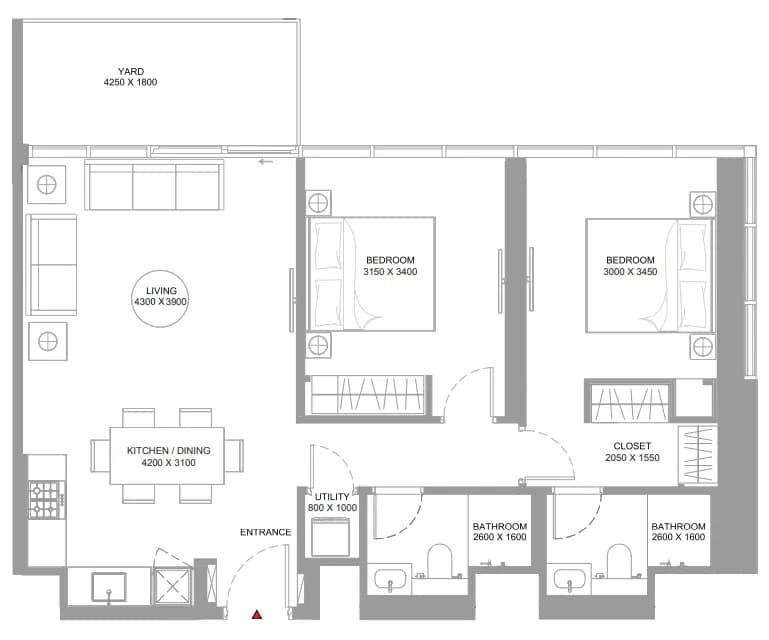 Bayfront Marina Residences 2 Bedroom
