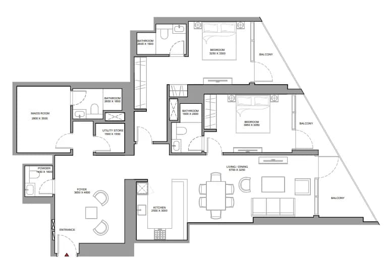 Skyvue Stellar 2 Bedroom