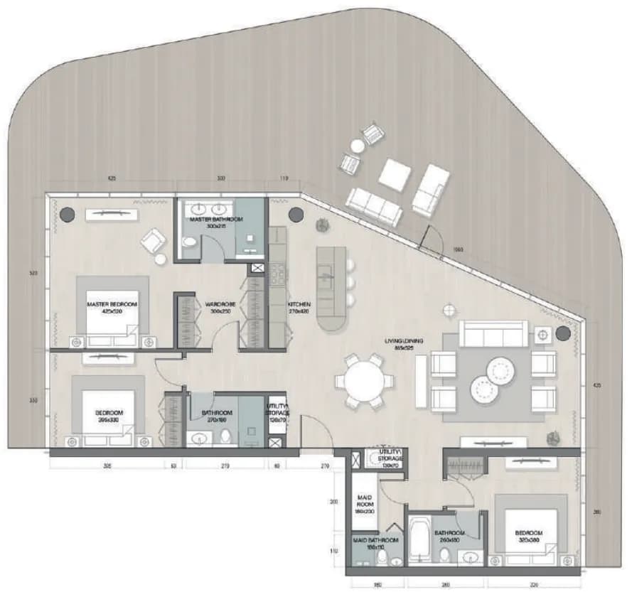 Quattro Del Mar 3 Bedroom