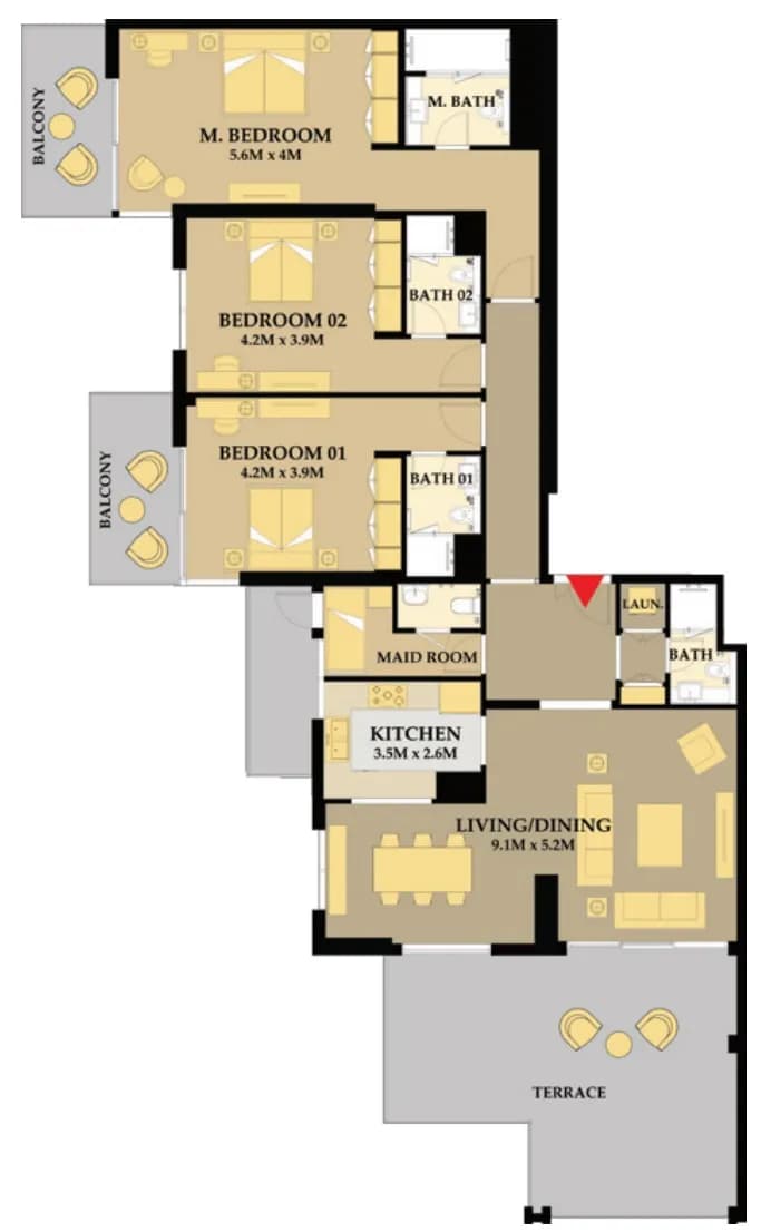 Riva Residence 3 Bedroom