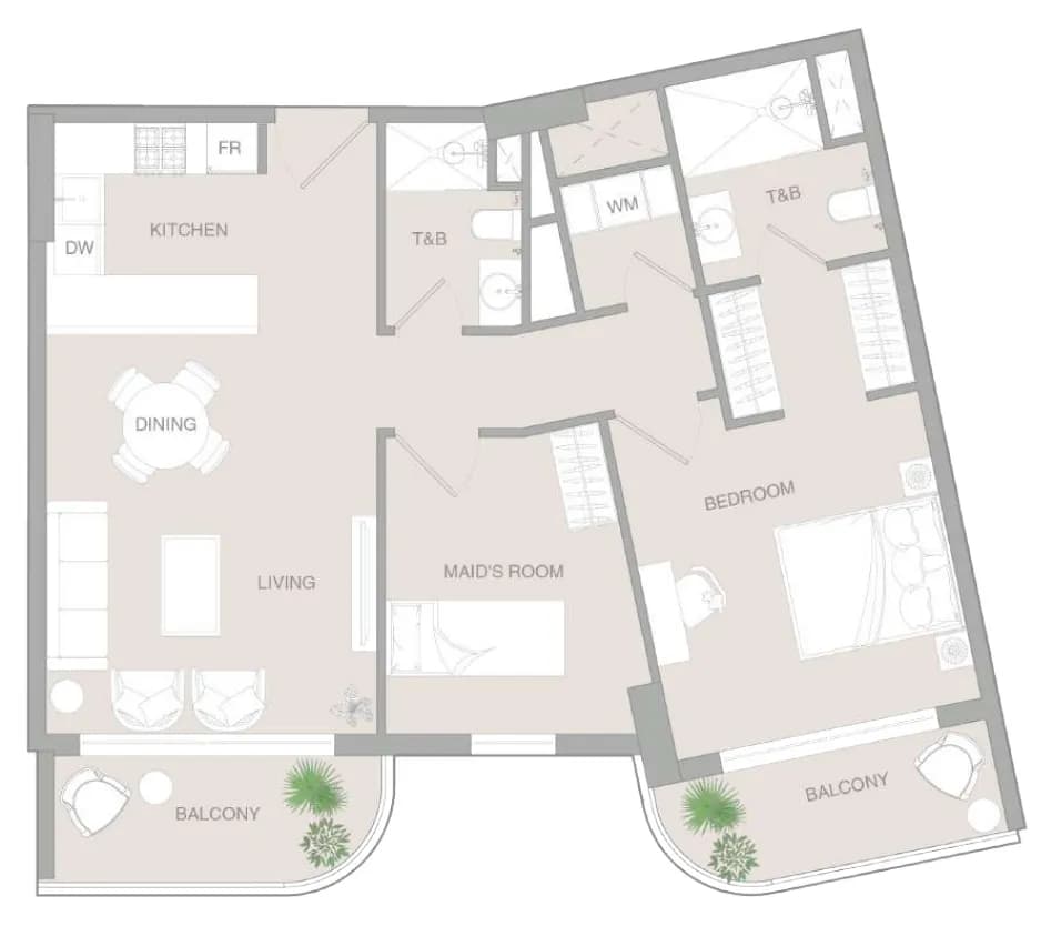 VERDAN1A 3 1.5 Bedroom