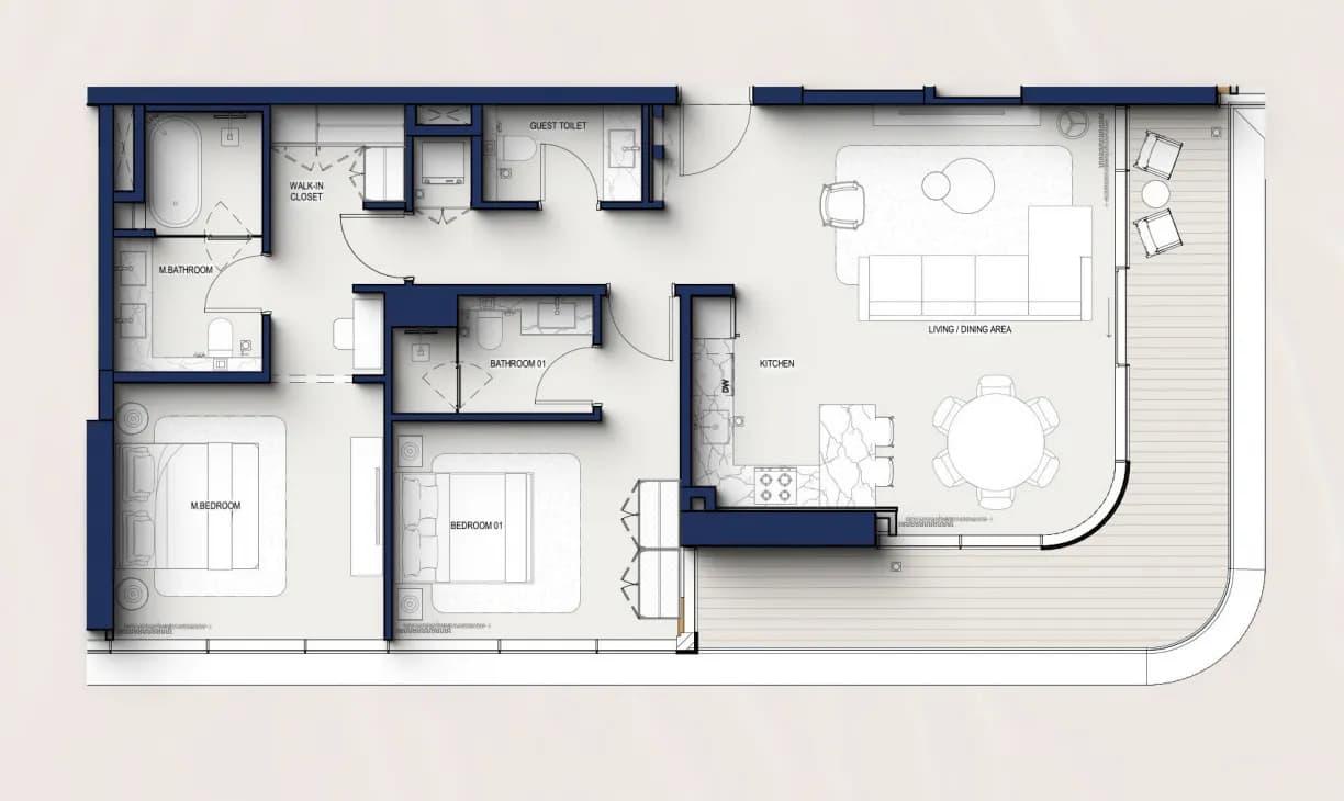 Hilton Residences 2 Bedroom
