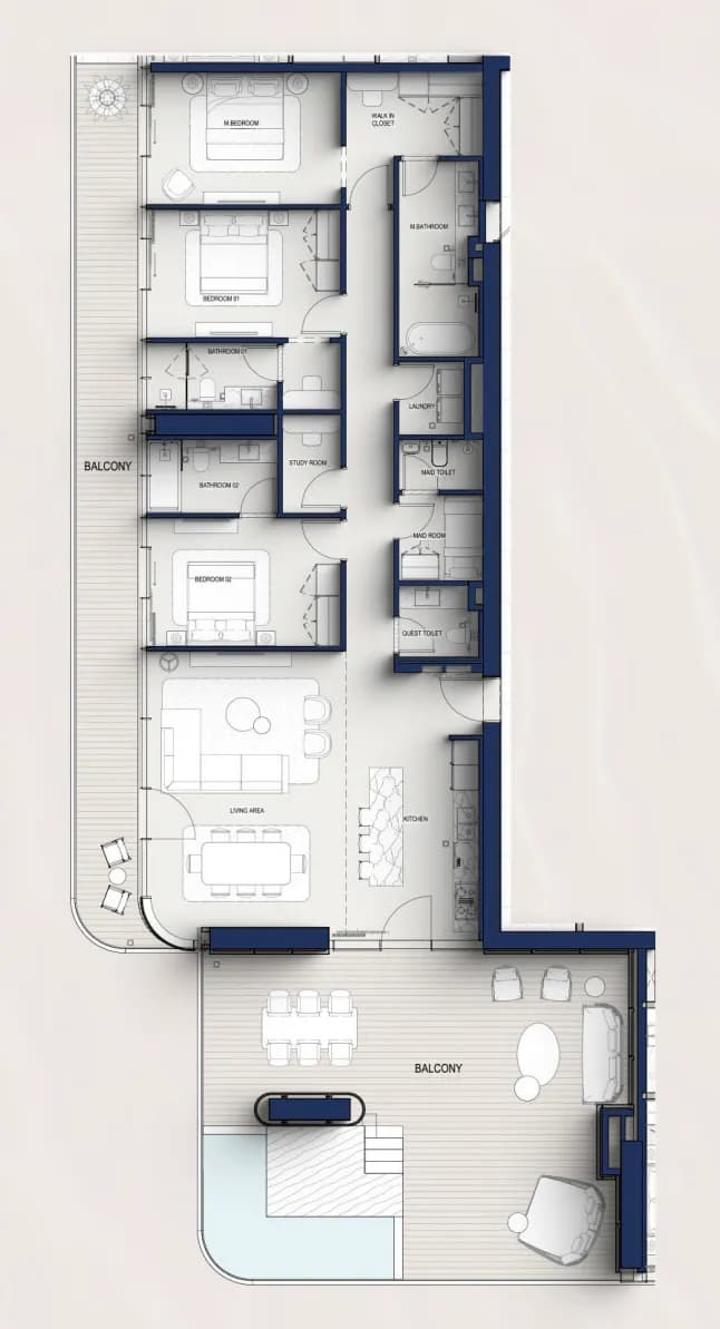 Hilton Residences 3 Bedroom