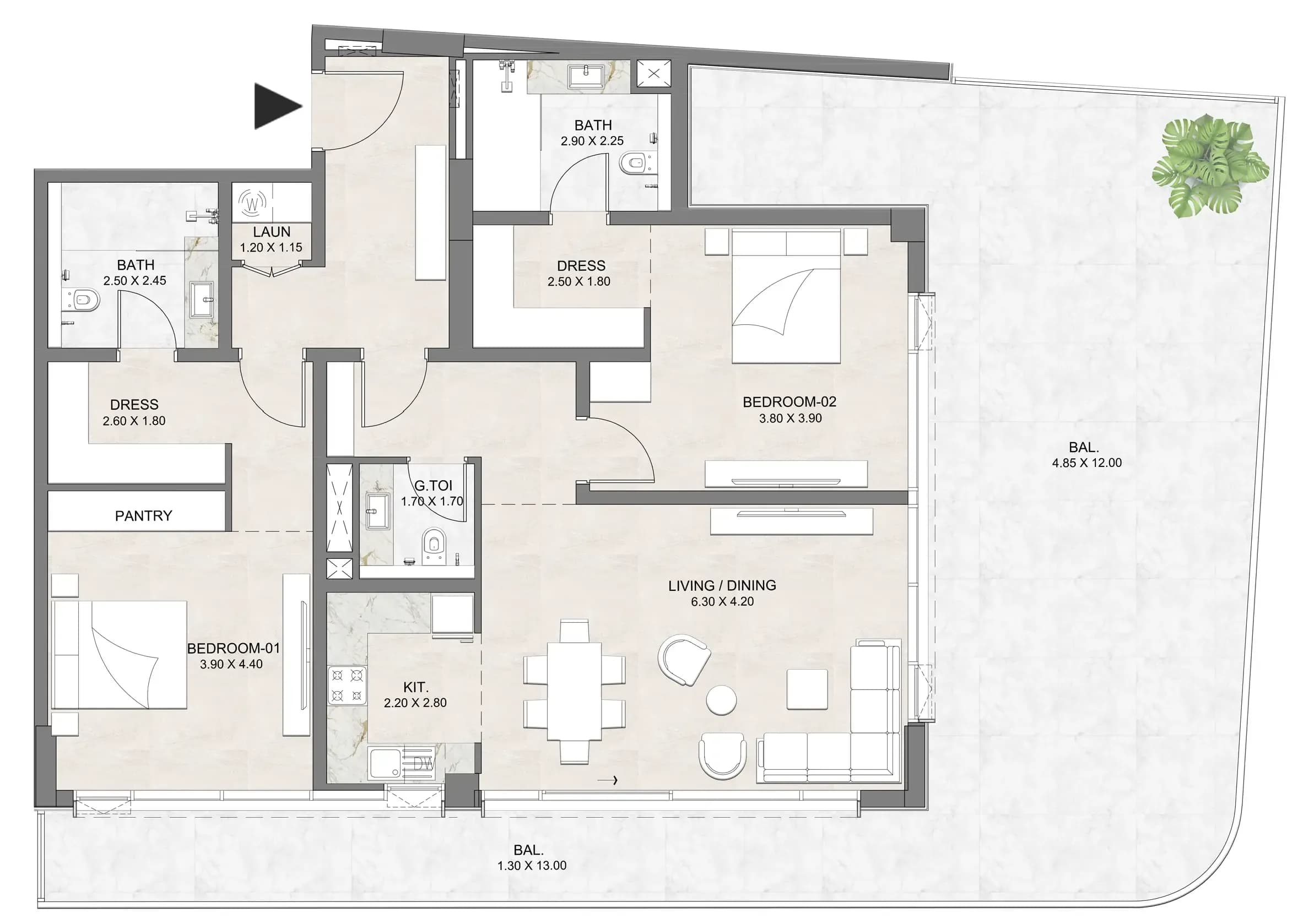 Luzora Residence 2 Bedroom