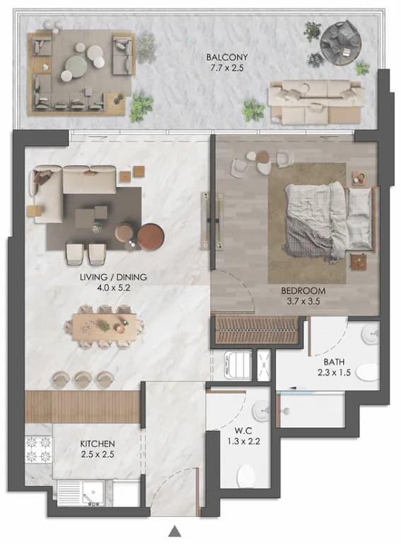 Almaara Residences 1 Bedroom
