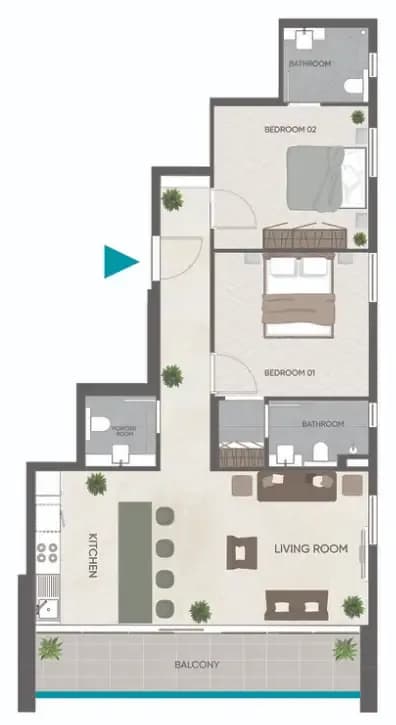 Eden Golf Views 1 2 Bedroom