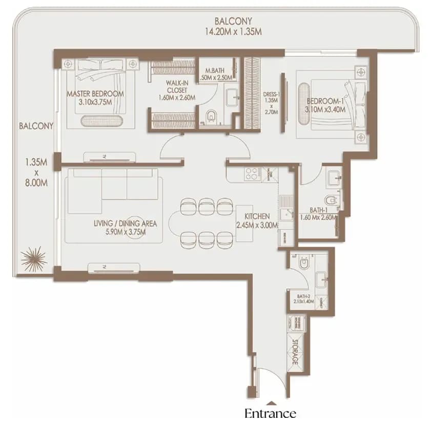 Veona by Gutti 2 Bedroom