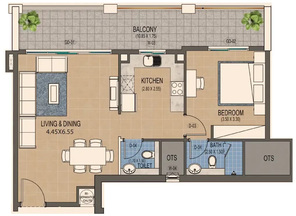 Triana Residences 1 Bedroom