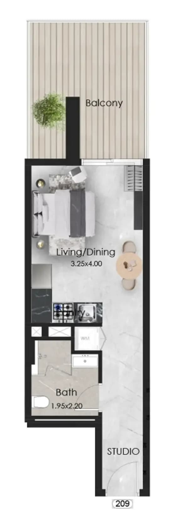 Aristo 0 Bedroom