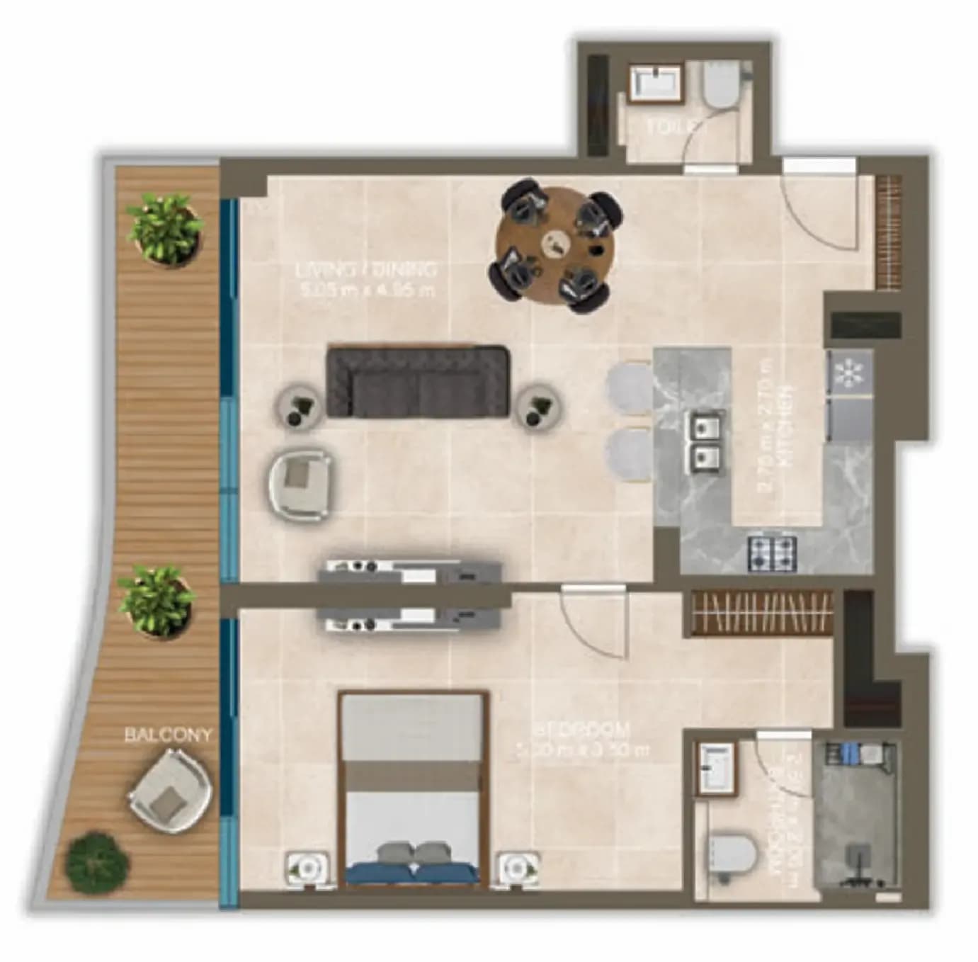 Nova Tower 1 Bedroom