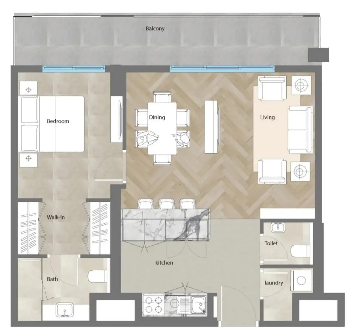 Al Mahra Residence 1 Bedroom