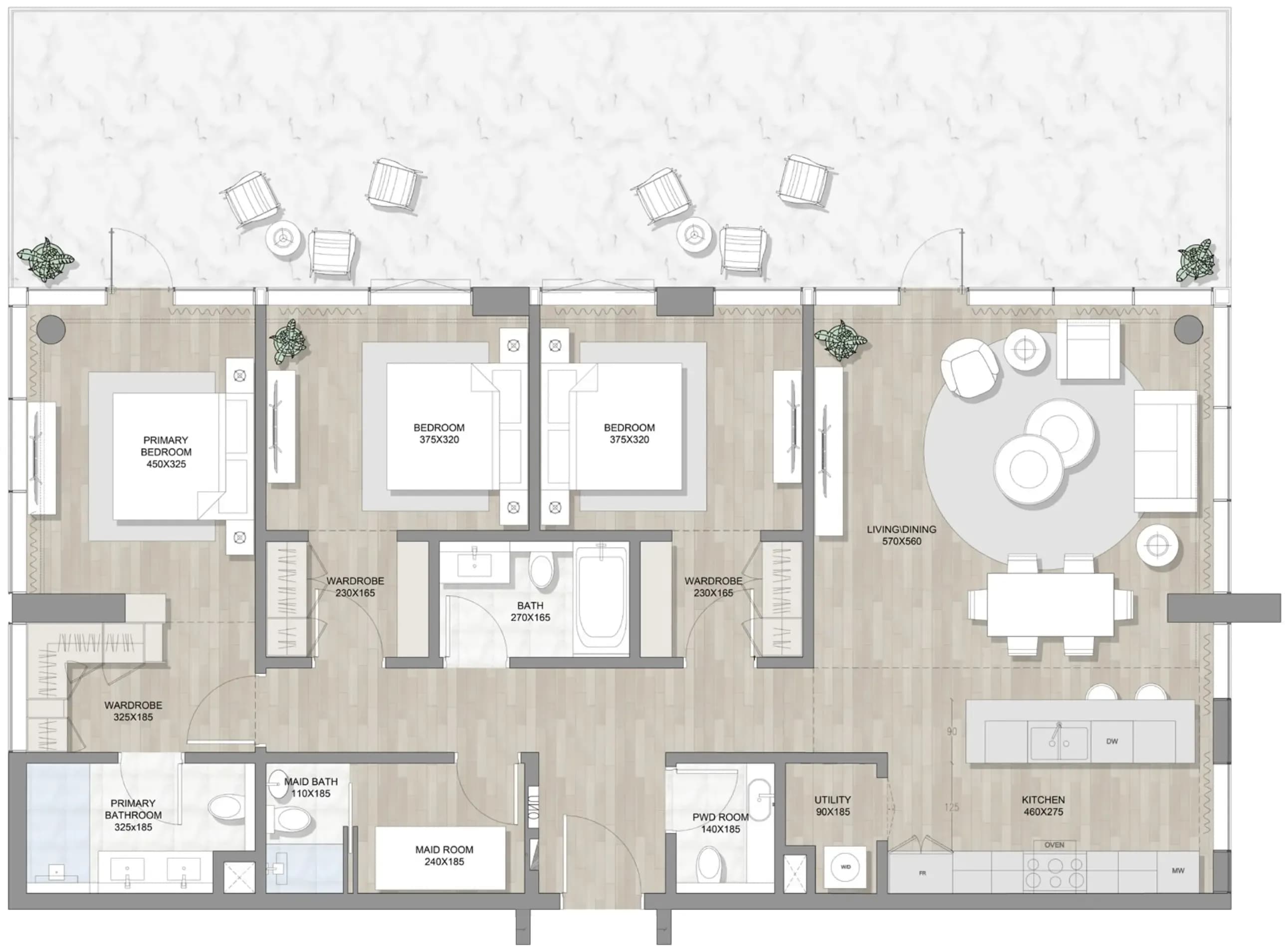 Skai Mina 3 Bedroom