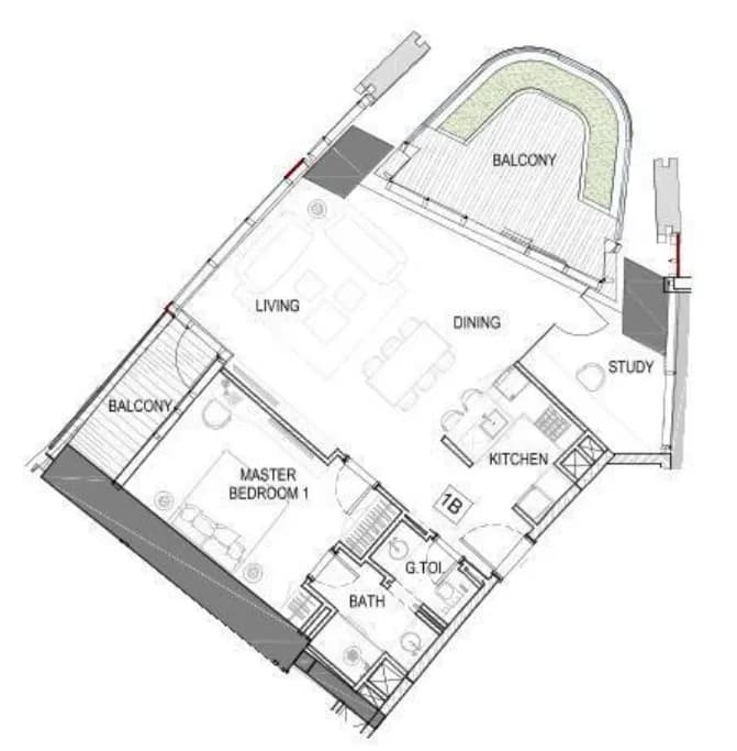 Safa One de Grisogono 1 Bedroom