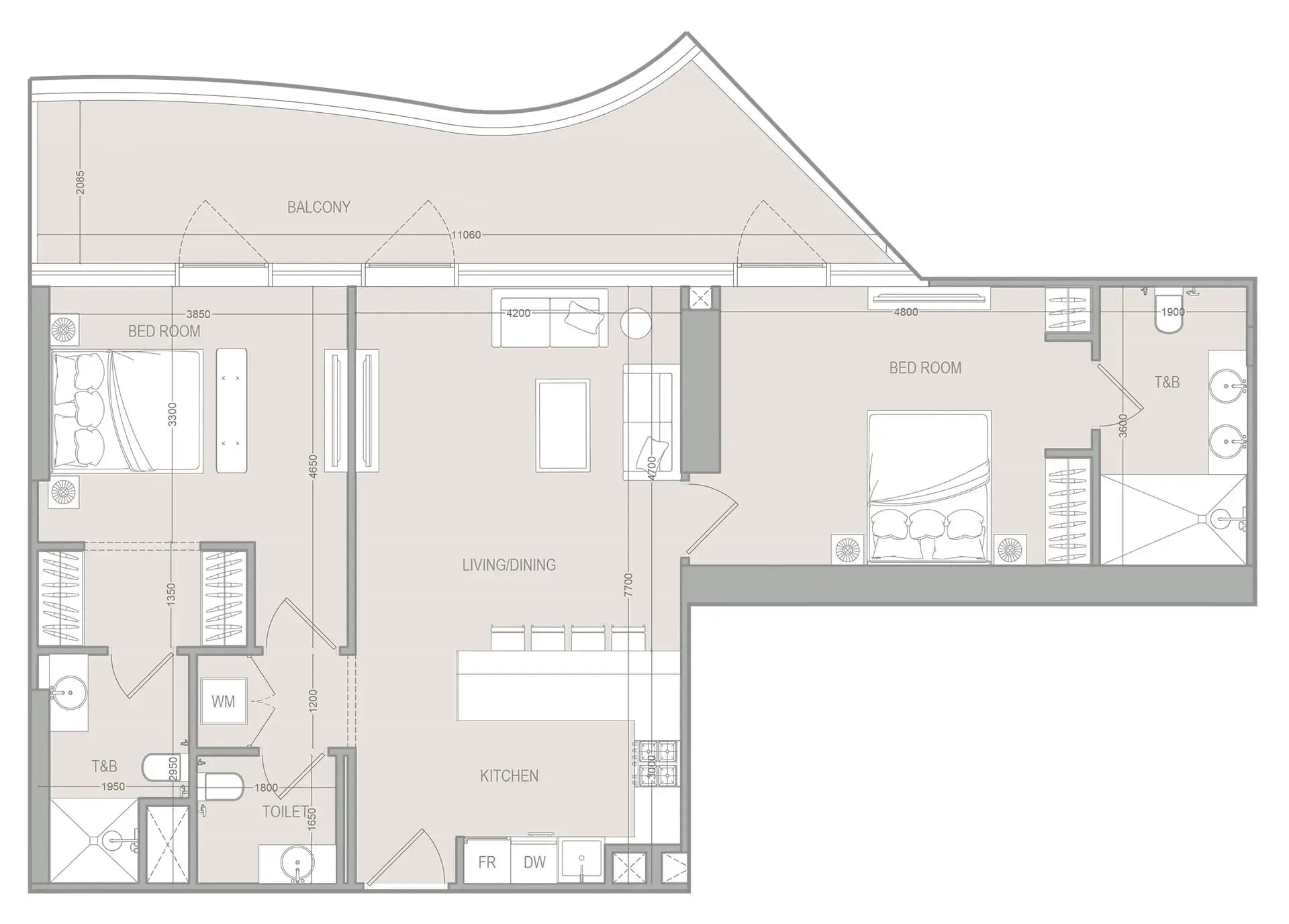 A1LA Residence 2 Bedroom