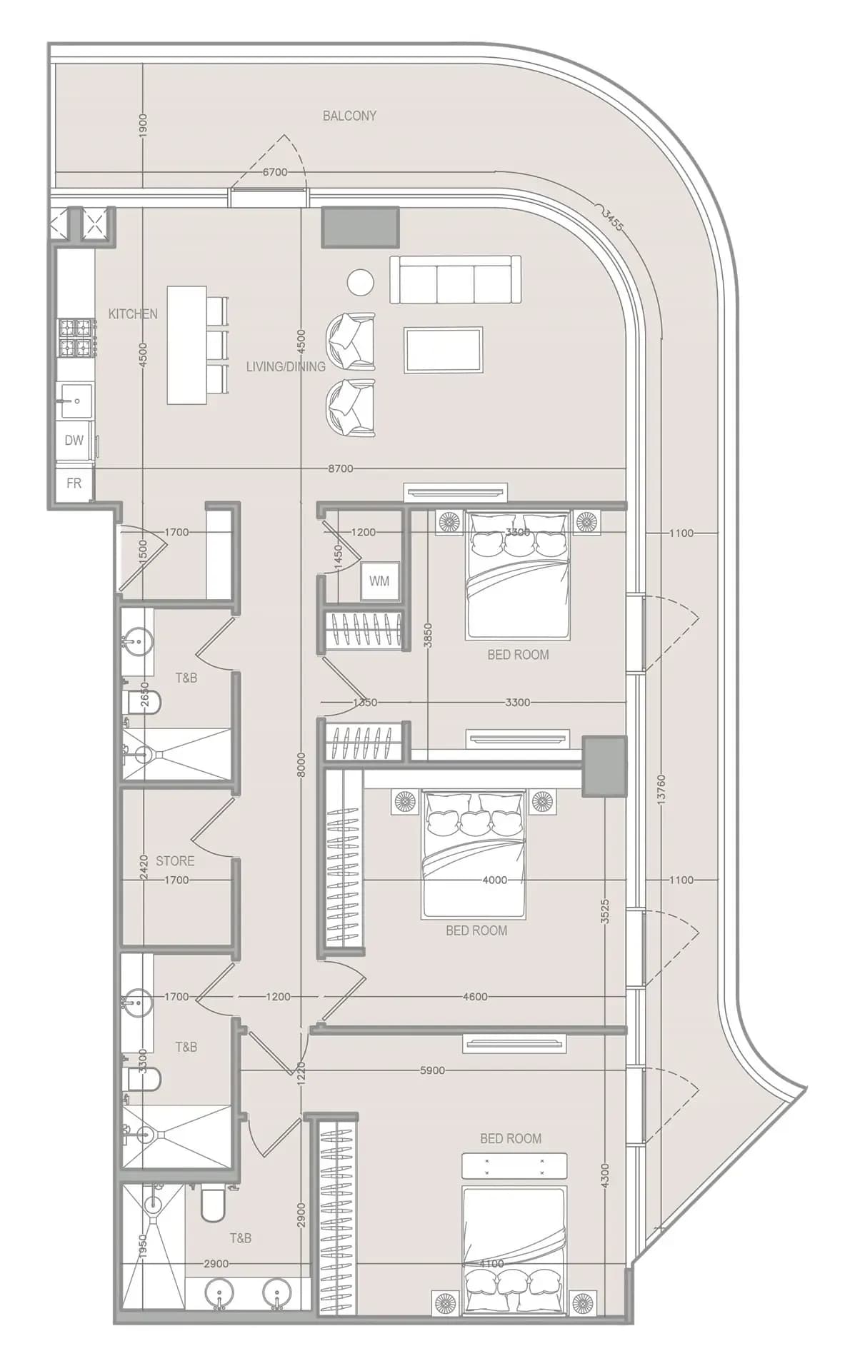 A1LA Residence 3 Bedroom