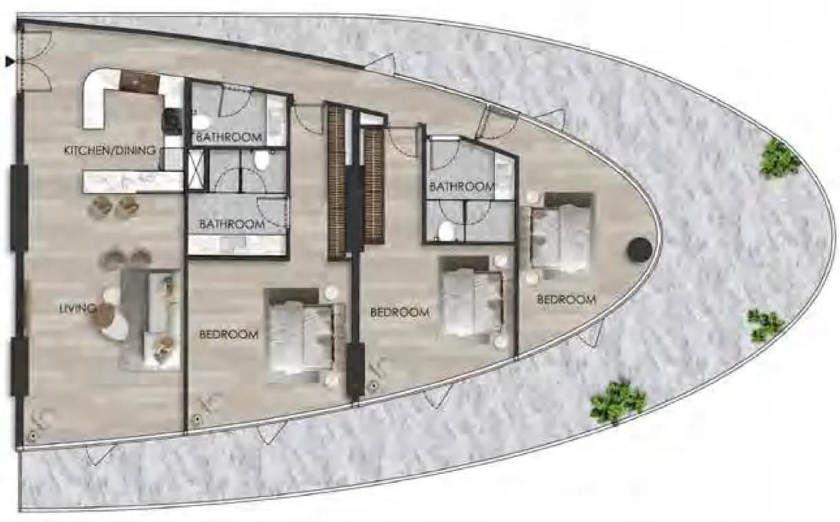 The Beach Residence 3 Bedroom