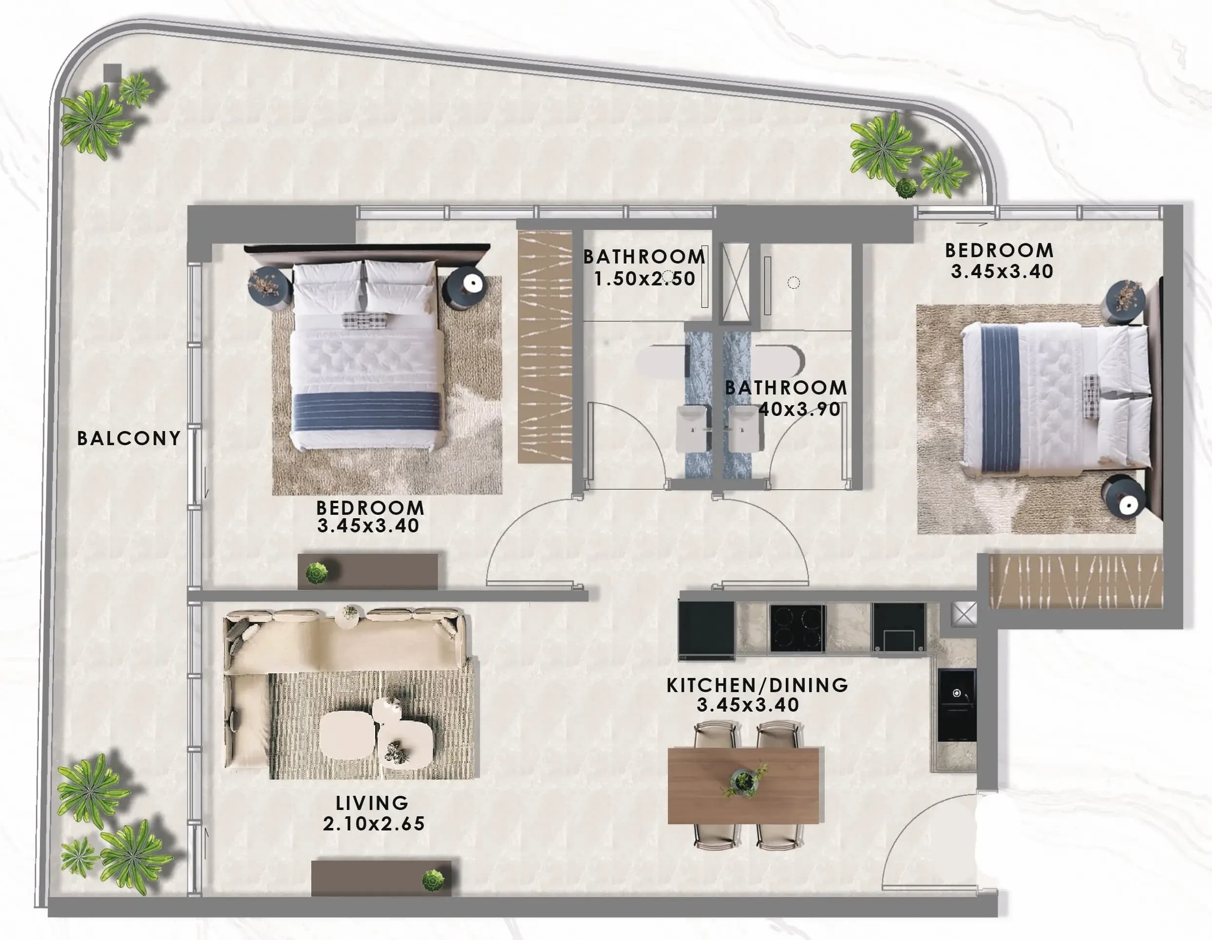 Floarea Lakes 2 Bedroom