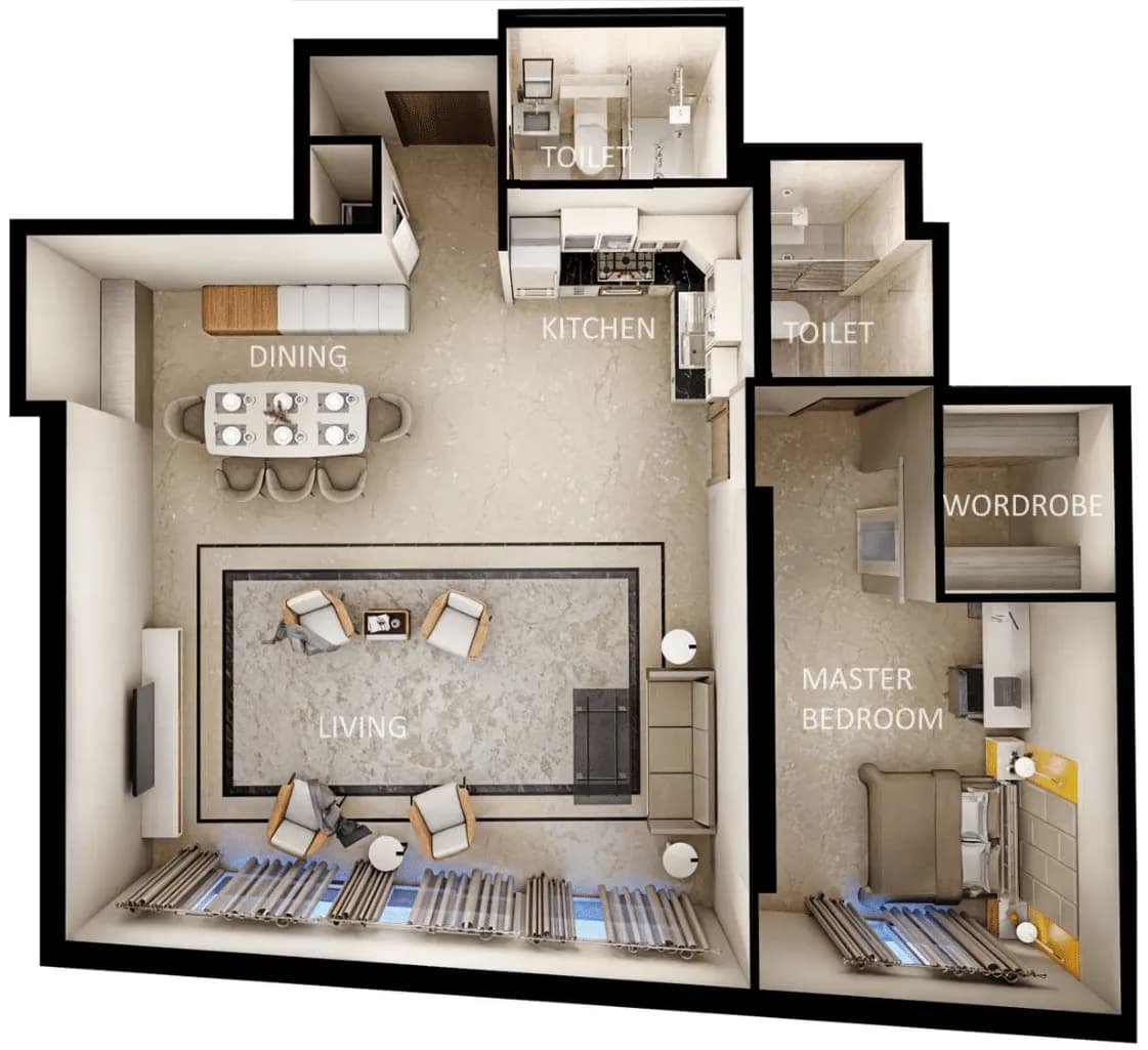 Zenith J1 1 Bedroom