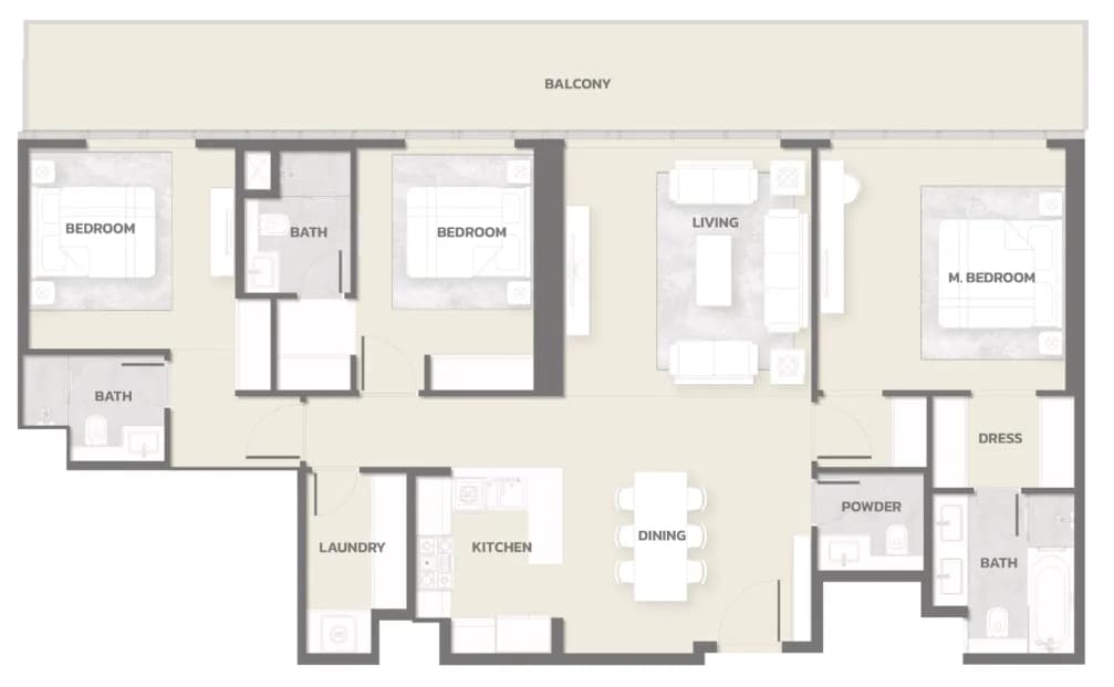 Tonino Lamborghini Residences 3 Bedroom