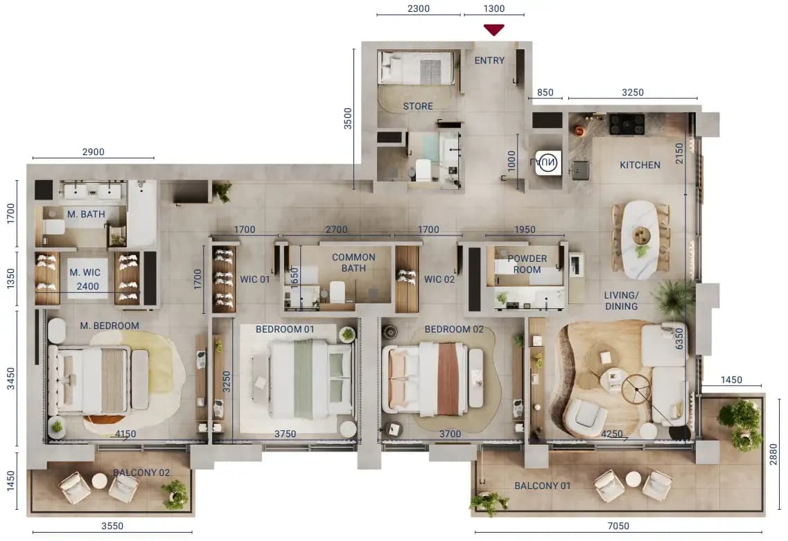 Mirdad 3 Bedroom