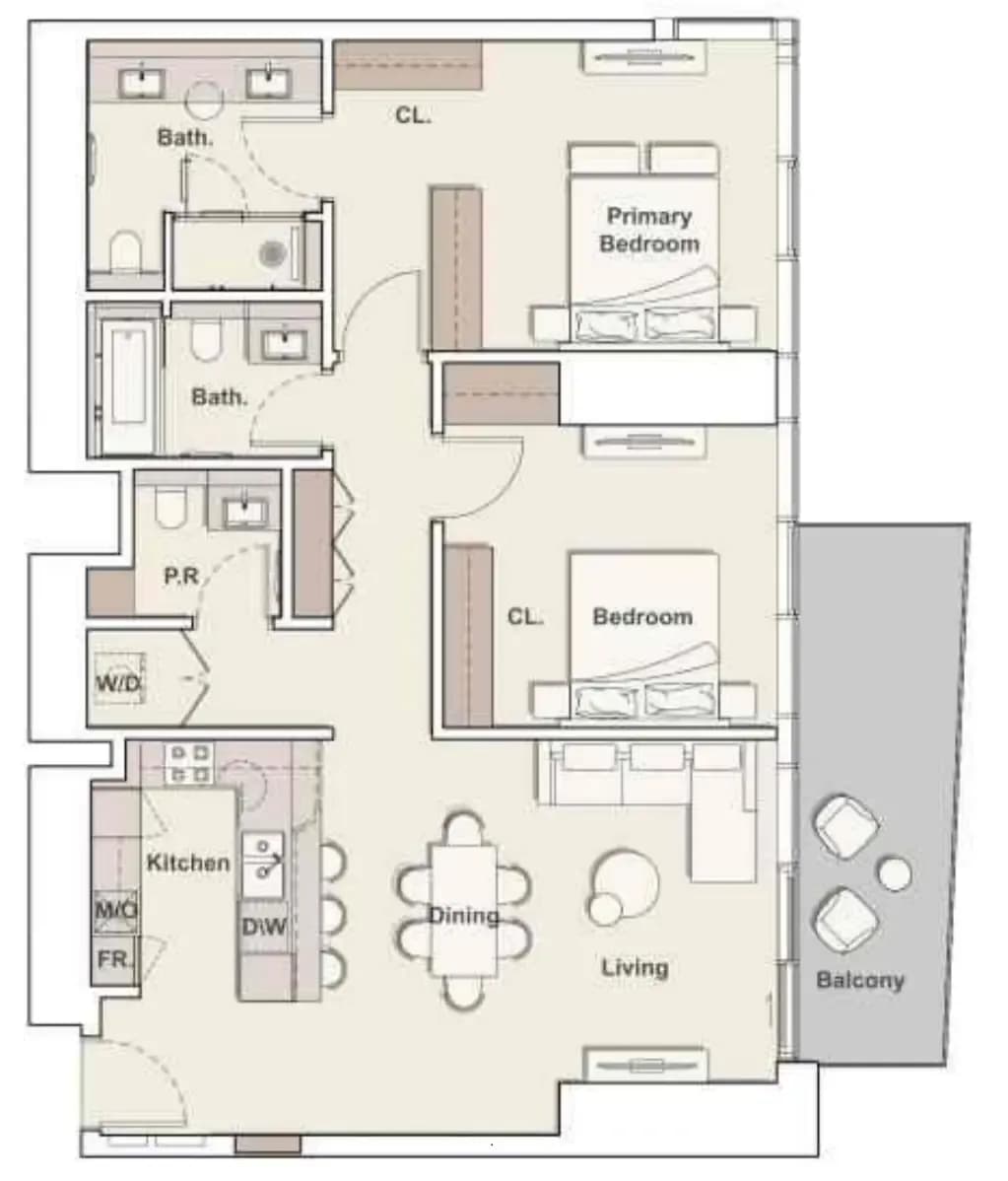 Mercer House 2 Bedroom