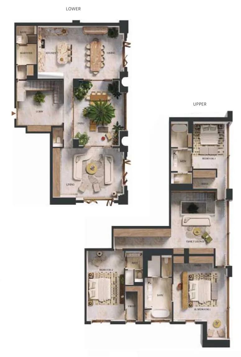 Elire Managed by LUX 3 Bedroom