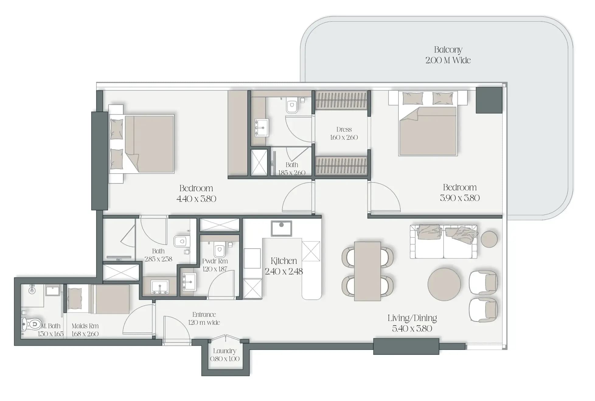 The Caden by Prescott 2 Bedroom