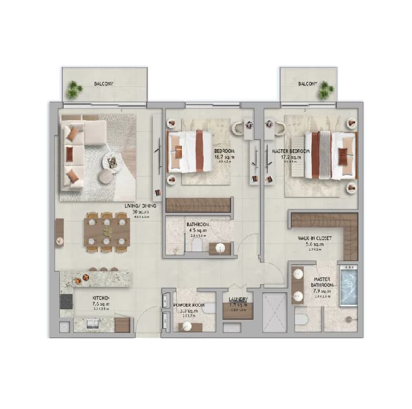 The Wilds Residences 2 Bedroom