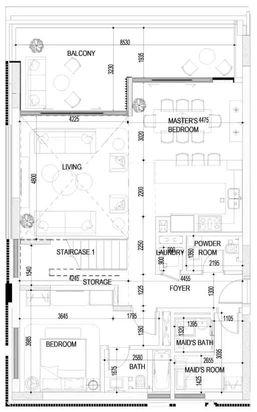 Naseem Al Jurf 3 Bedroom