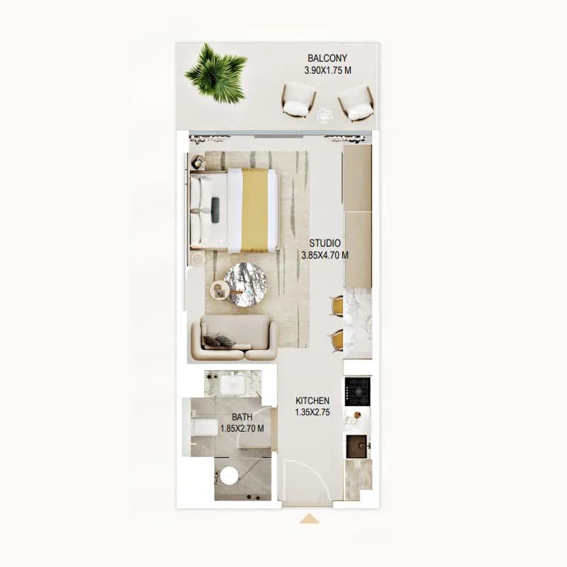 Rabdan Gardens 0 Bedroom