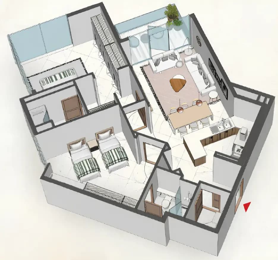Roof Comfort 2 Bedroom
