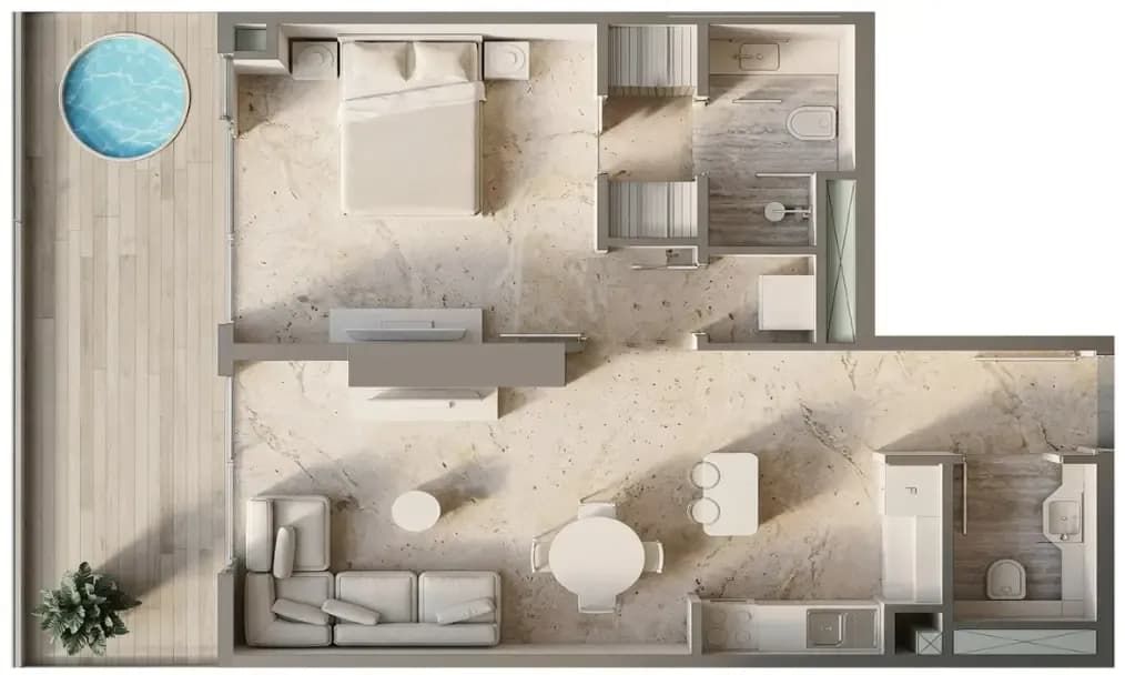 Sky Line by Peace Homes 1 Bedroom