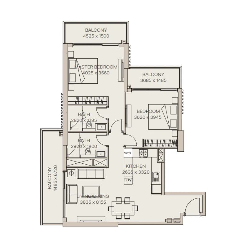 Nirvana Residences 1 2.5 Bedroom