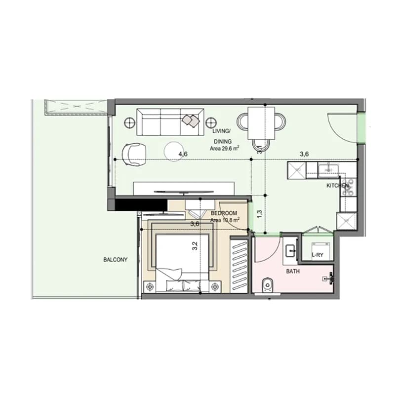 Edgewater Residences 1, 2 and 3 1 Bedroom