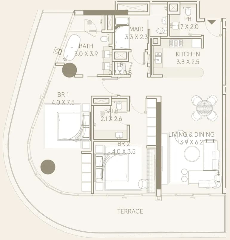 Saas Hills 2 Bedroom