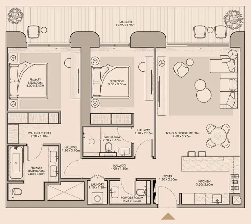 Nourelle 2 Bedroom