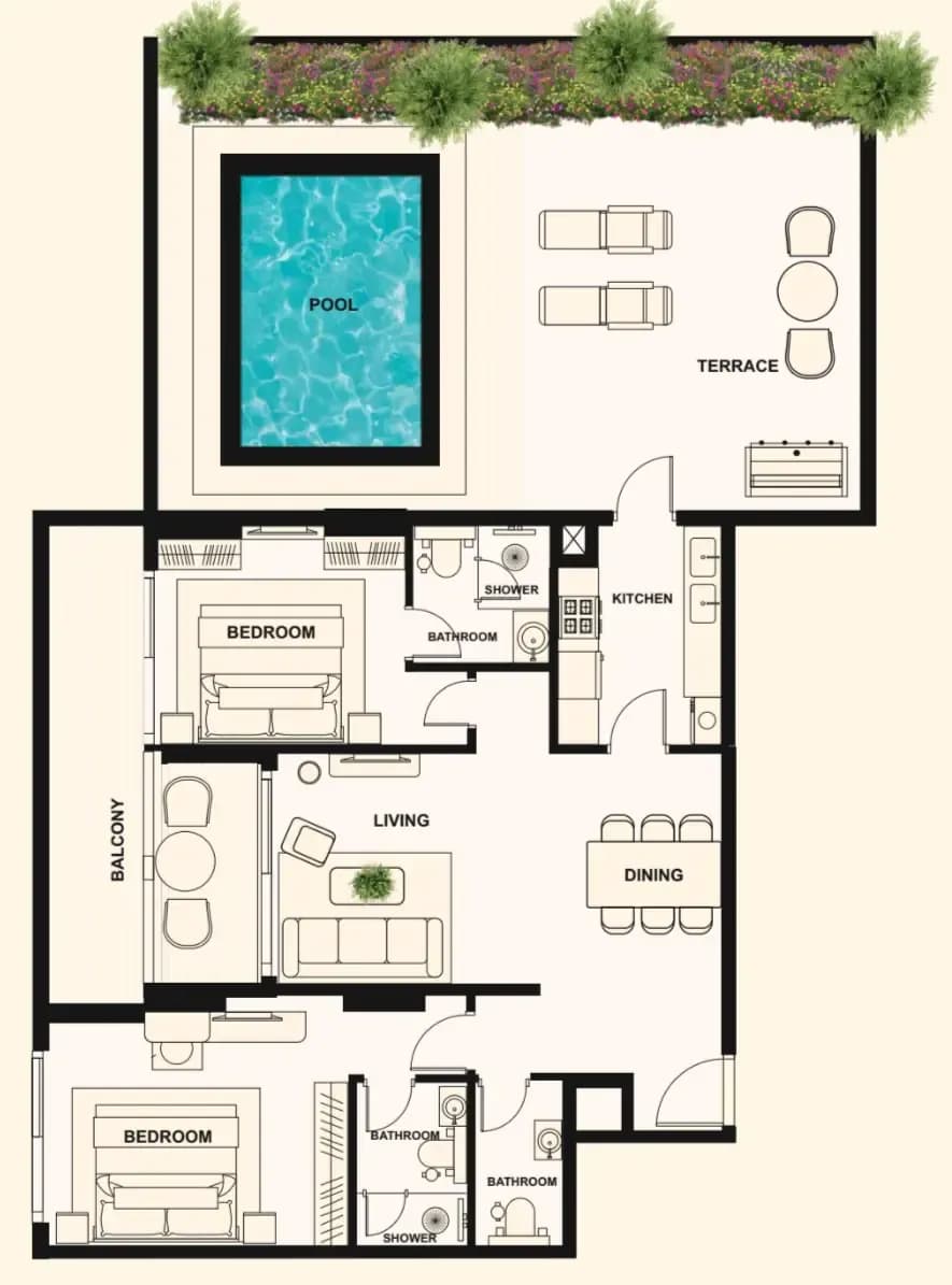 The Elysian 2 Bedroom