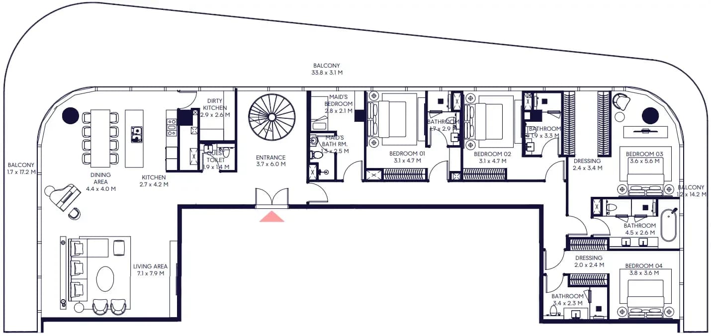 Inaura Hotels & Residences Downtown 5 Bedroom