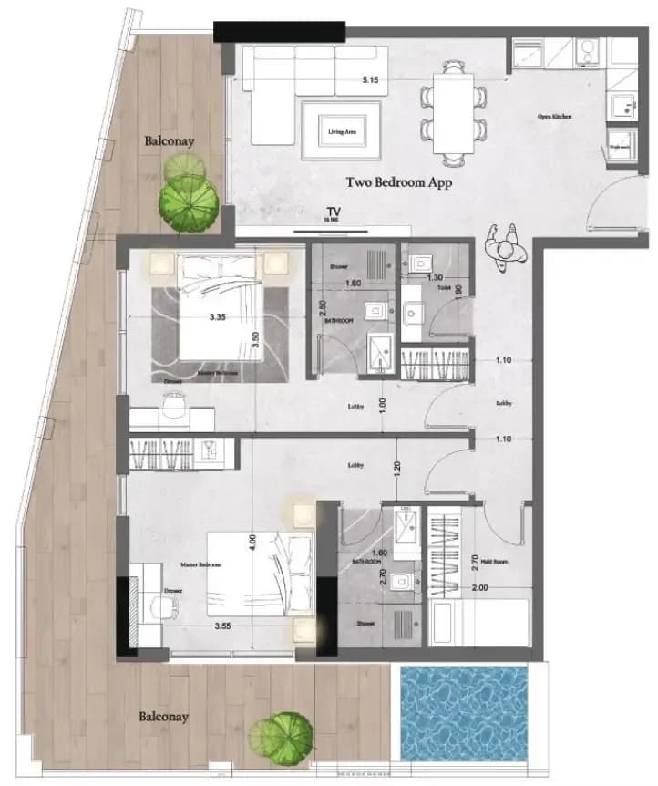 Saray Prime Residence 2 Bedroom