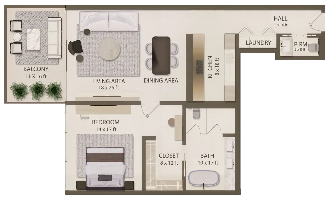 Omoria Private Residences 1 Bedroom