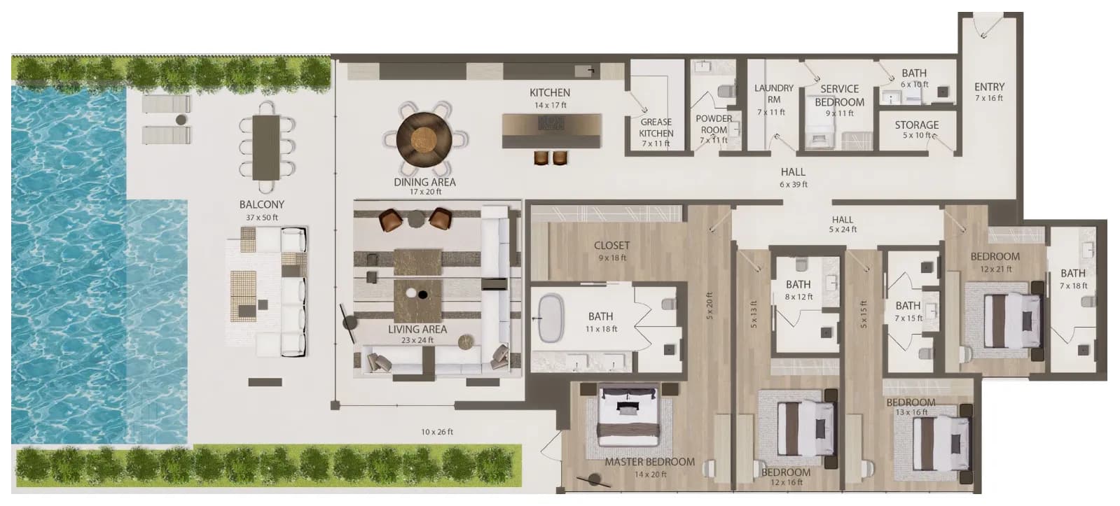 Omoria Private Residences 4 Bedroom