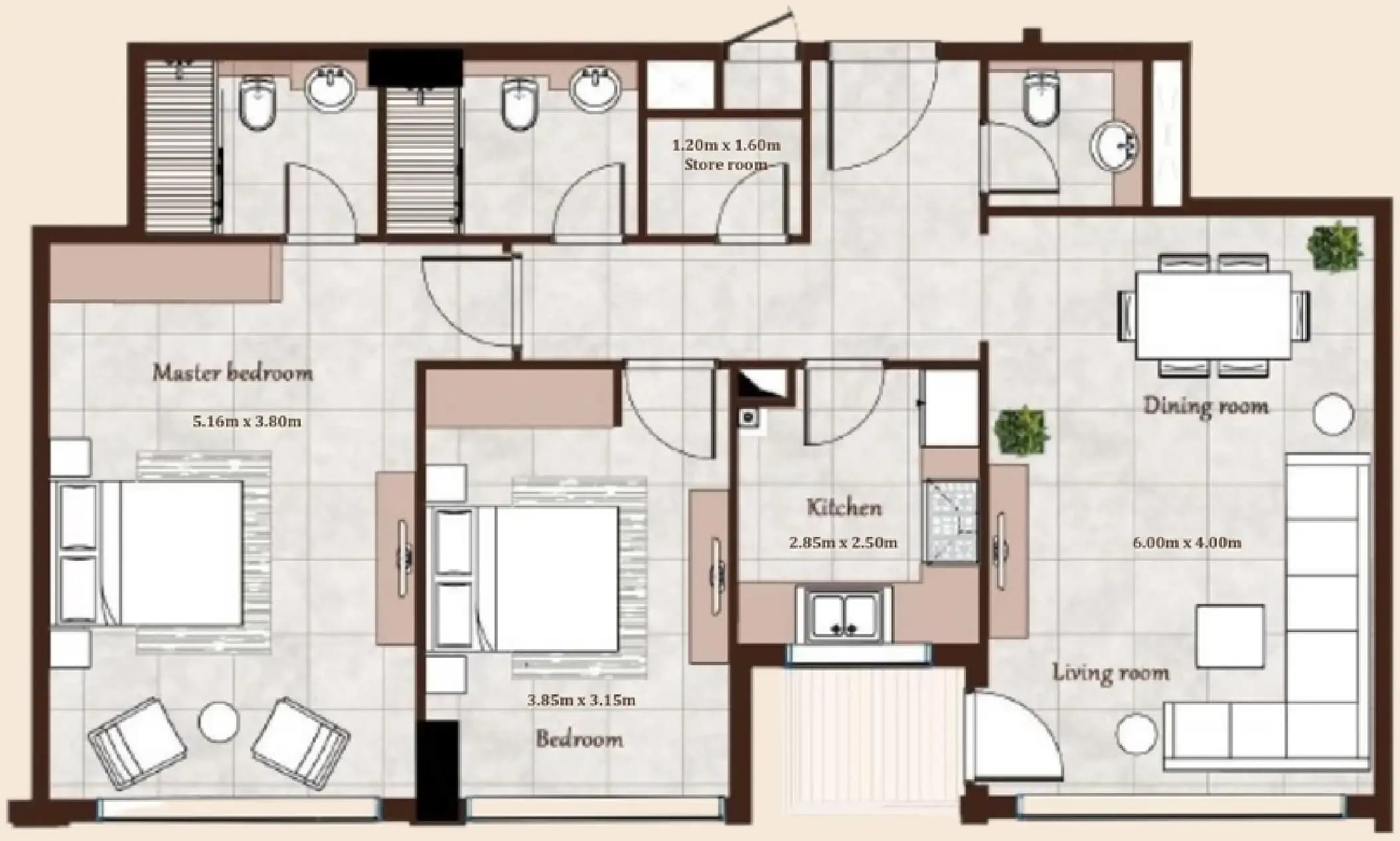 Maison Cannelle Residence 2 Bedroom