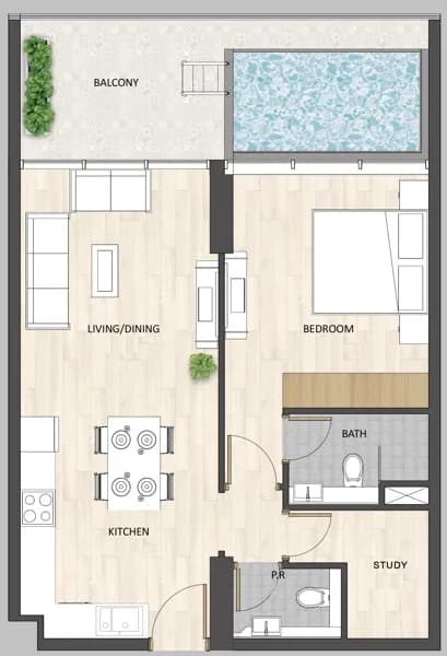 Barari Palace 1 Bedroom