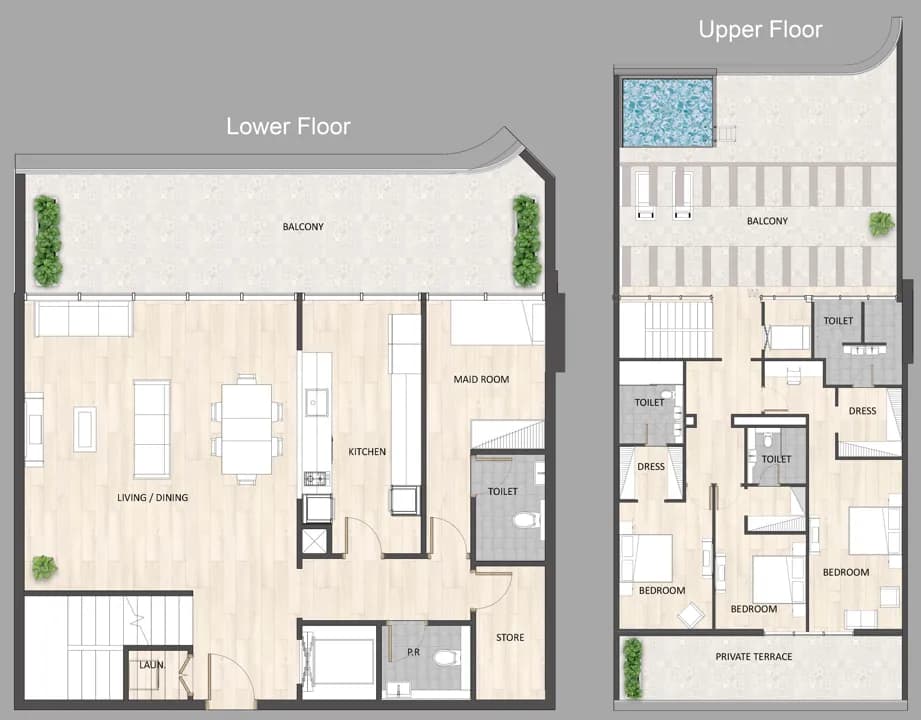 Barari Palace 3 Bedroom